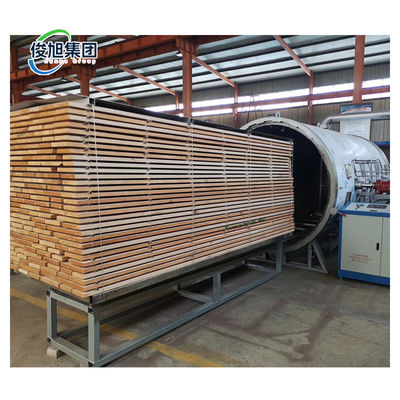Máquina de secado de madera al vacío totalmente automática de 9KW y 2000 KG para madera industrial y tablones de madera dura